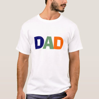 Papa Blau, Grün und Orange Hemd T-Shirt