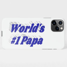 Papa Blue Text iPhone Case iPhone 11Pro Max Hülle