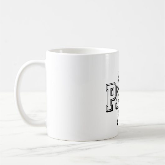 Papa Bold Checkered Lightning Keepake Tasse (Links)