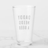 Papa braucht ein Bier Glas (Rückseite)