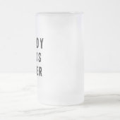 Papa braucht ein Bier Mattglas Bierglas (Mittel)