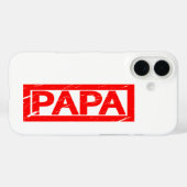 Papa-Briefmarke Case-Mate iPhone Hülle (Rückseite (Horizontal))