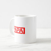 Papa-Briefmarke Kaffeetasse (Vorderseite Links)