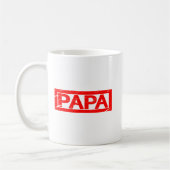 Papa-Briefmarke Kaffeetasse (Links)