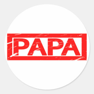 Papa-Briefmarke Runder Aufkleber