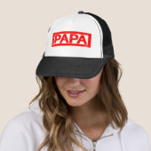 Papa-Briefmarke Truckerkappe (Beispiel)