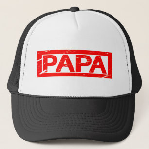 Papa-Briefmarke Truckerkappe