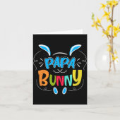 Papa Bunny Premium Tri-blend Karte (Gelbe Blume)
