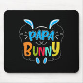 Papa Bunny Premium Tri-blend Mousepad (Vorne)
