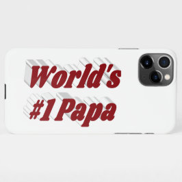 Papa burgundy Text iPhone Case iPhone 11Pro Max Hülle