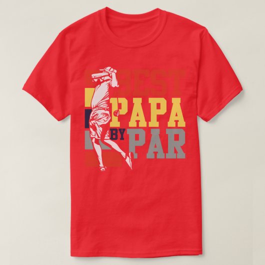 Papa By Par Golf T-Shirt (Design vorne)