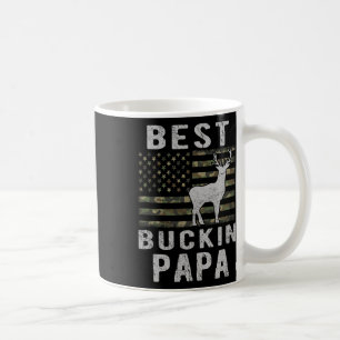 Papa Camouflage American Flag Deer Hu Kaffeetasse