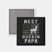 Papa Camouflage American Flag Deer Hu Magnet (Vorderseite/Rückseite)