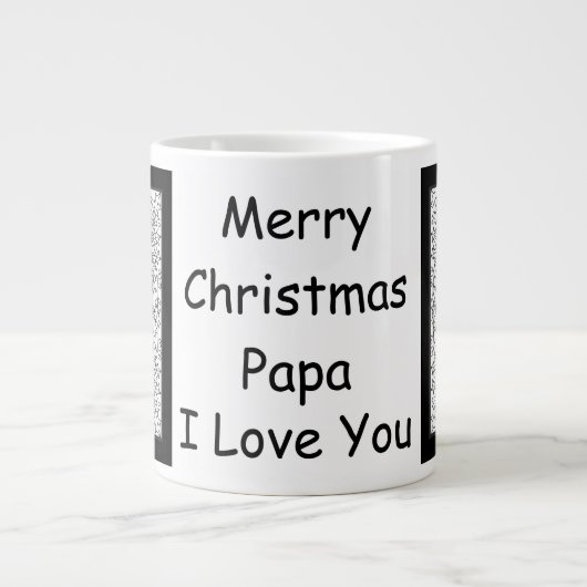 Papa Christmas Jumbo Tasse (Vorderseite)