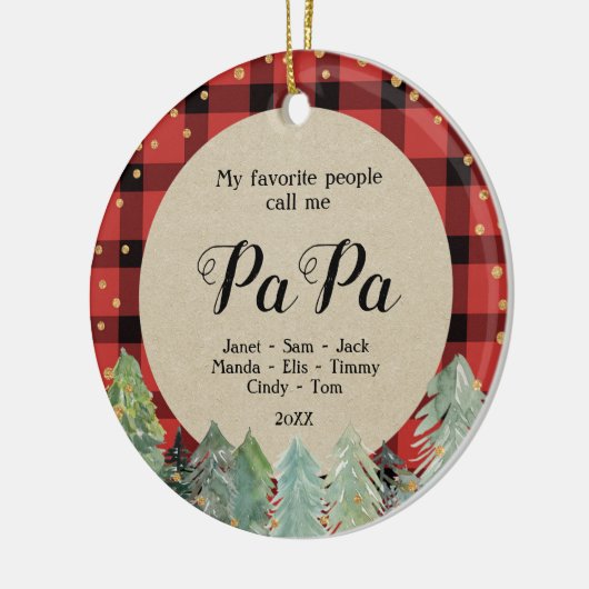 Papa Christmas Ornament (Links)