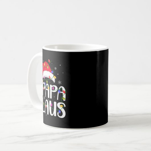 Papa Claus Christmas Family Matching Dad Daddy Xma Kaffeetasse (Vorderseite Links)