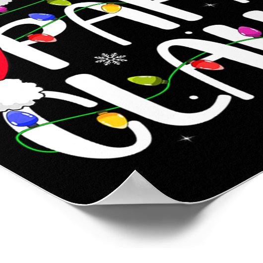 Papa Claus Christmas Family Matching Dad Daddy Xma Poster (Ecke)