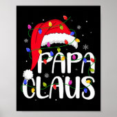 Papa Claus Christmas Family Matching Dad Daddy Xma Poster (Vorne)