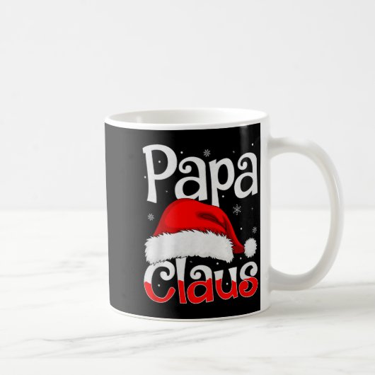 Papa Claus Christmas Family Matching Pajamas Dad D Kaffeetasse (Rechts)