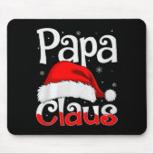 Papa Claus Christmas Family Matching Pajamas Dad D Mousepad (Vorne)