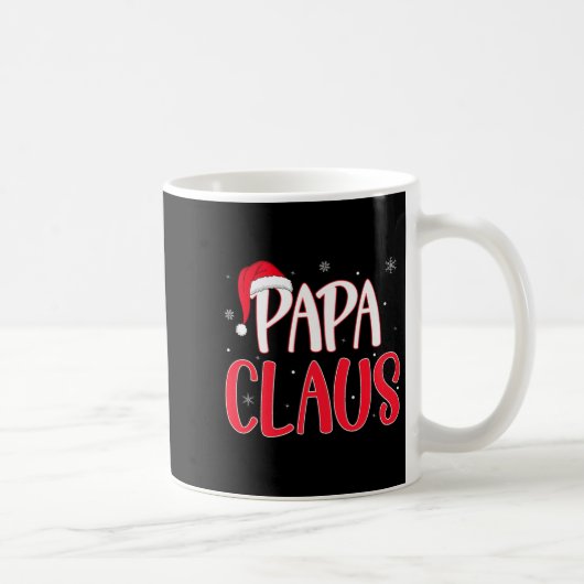 Papa Claus Christmas Family Matching Pajamas Funny Kaffeetasse (Rechts)