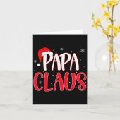 Papa Claus Christmas Family Matching Pajamas Funny Karte (Gelbe Blume)