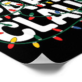 Papa Claus Christmas Lights Santa Family Matching  Poster (Ecke)