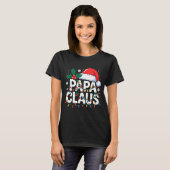 Papa Claus Christmas Lights Santa Family Matching  T-Shirt (Vorne ganz)