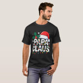 Papa Claus Christmas Lights Santa Family Matching  T-Shirt (Vorne ganz)
