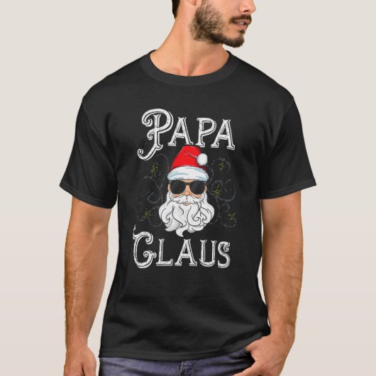 Papa Claus Matching Family Weihnachten Weihnachten T-Shirt (Vorderseite)