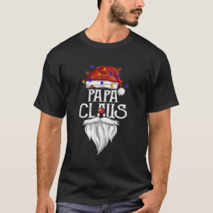 Papa Claus Pajama Familienmatching Xmas für Christ T-Shirt