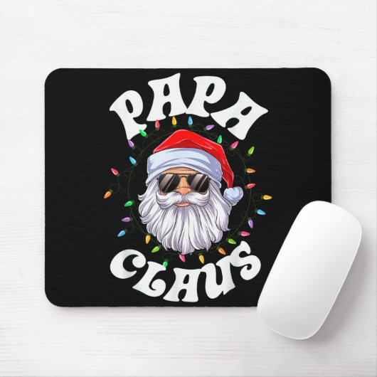 Papa Claus Santa Christmas Dad Family Matching Paj Mousepad (Mit Mouse)
