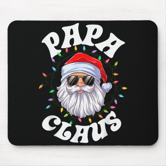Papa Claus Santa Christmas Dad Family Matching Paj Mousepad (Vorne)