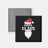 Papa Claus Santa Christmas Magnet (Vorderseite/Rückseite)