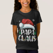 Papa Claus Santa Christmas Matching Familie Pajama T-Shirt (Vorderseite)