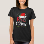 Papa Claus Santa Christmas Pajama Matching Family T-Shirt (Vorderseite)