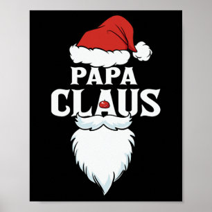 Papa Claus Santa Christmas Poster