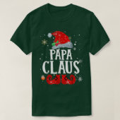 Papa Claus Weihnachten Pajama Familie Matching Xma T-Shirt (Design vorne)