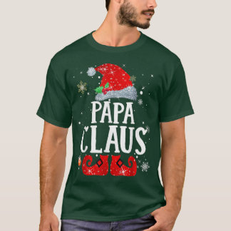 Papa Claus Weihnachten Pajama Familie Matching Xma T-Shirt