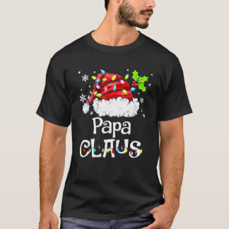 Papa Claus Weihnachten Pajama Familie Matching Xma T-Shirt