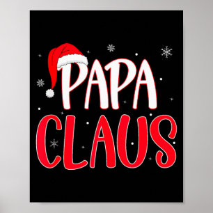 Papa Claus Weihnachts-Familien-Matching-Pyjamas Lu Poster
