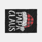 Papa Claus Weihnachts-Kostümgeschenk Santa Materie Fleecedecke (Vorderseite (Horizontal))