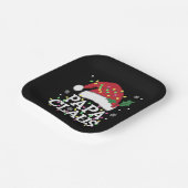 Papa Claus Weihnachts-Lichter Pajama Familie Match Pappteller (Gewinkelt)