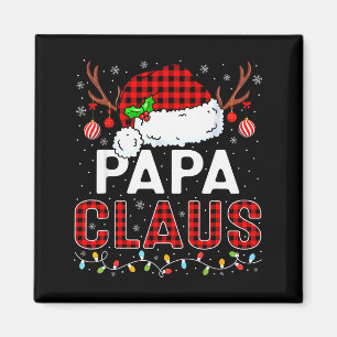 Papa Claus Weihnachtslichter Santa Hut Pyjama Fami Magnet