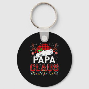 Papa Claus Weihnachtslichter Santa Hut Pyjama Fami Schlüsselanhänger