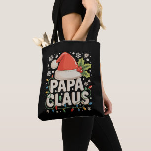 Papa Claus Weihnachtslichter Santa passende Famili Tasche