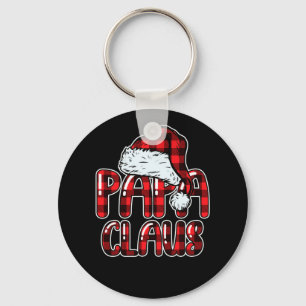Papa Claus Weihnachtsmannmütze Red Buffalo Kariert Schlüsselanhänger