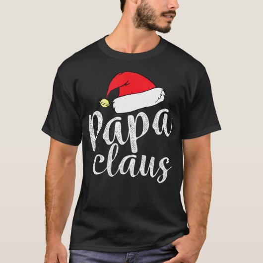 Papa Clause Grandpa Weihnachtsgeschenk T Shirt Chr (Vorderseite)