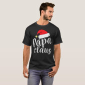 Papa Clause Grandpa Weihnachtsgeschenk T Shirt Chr (Vorne ganz)