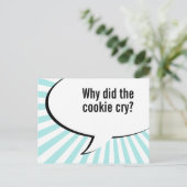 Papa Cookie Witz Postkarte (Stehend Vorderseite)